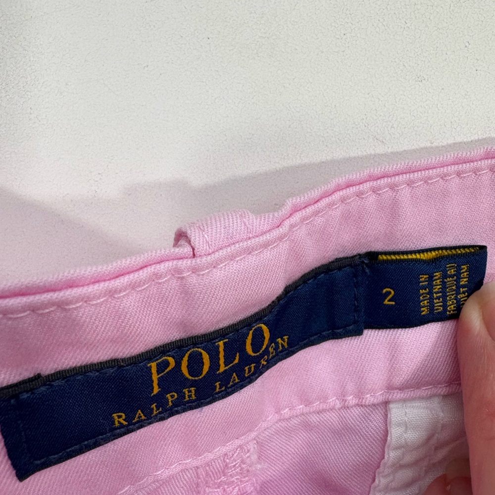 Polo Ralph Lauren Women’s Chino Shorts Pink Size 2 - Picture 3 of 5